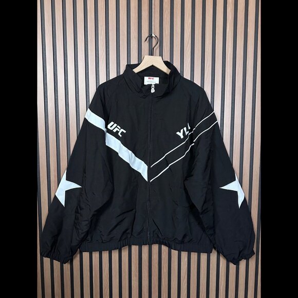 YoungLA x UFC Track Jacket XXL Mens Black Full Zip Windbreaker 2XL - Picture 1 of 11